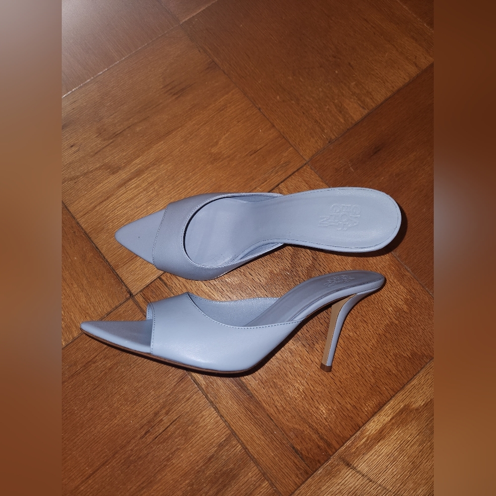 Gia Borghini Perni 04 mules, Blue 39.5, NWB